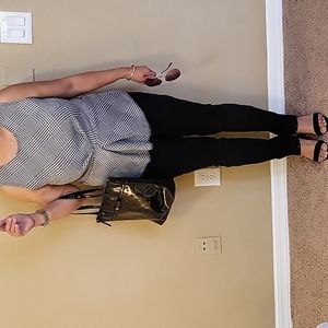 Liz Clairborne checkered blouse